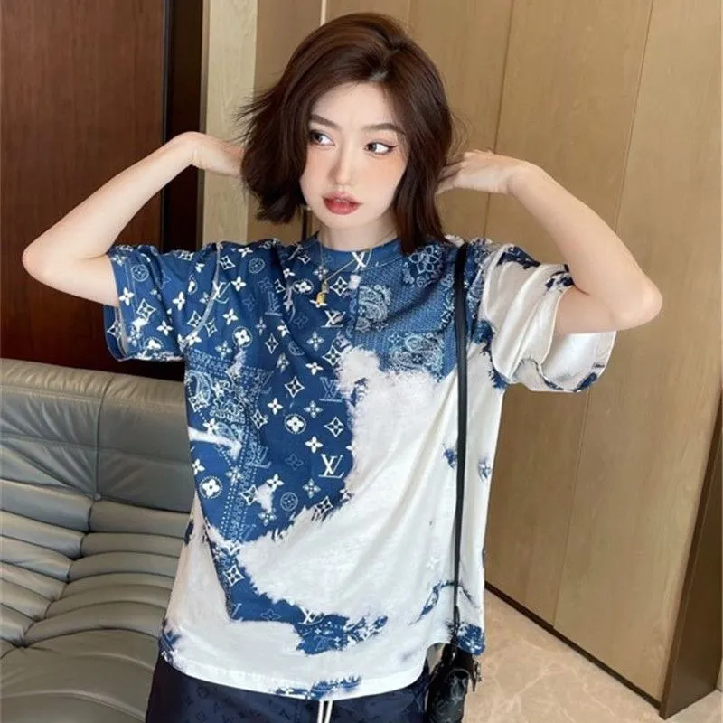 Louis Vuitton/Louis Vuitton Cashew Flower Series Short Sleeve